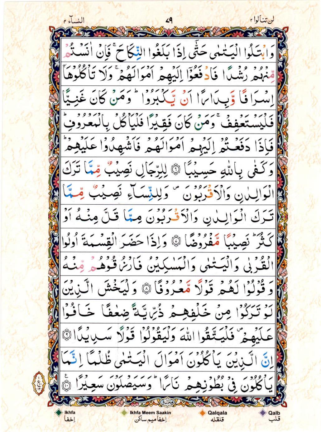 Read Al Quran 15 Lines Part / Chapter / Siparah 4 Page No 79