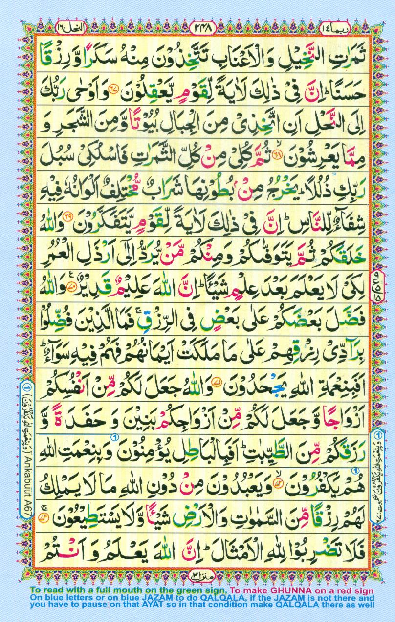 Read Al Quran Part / Chapter / Siparah 14 Page No 248