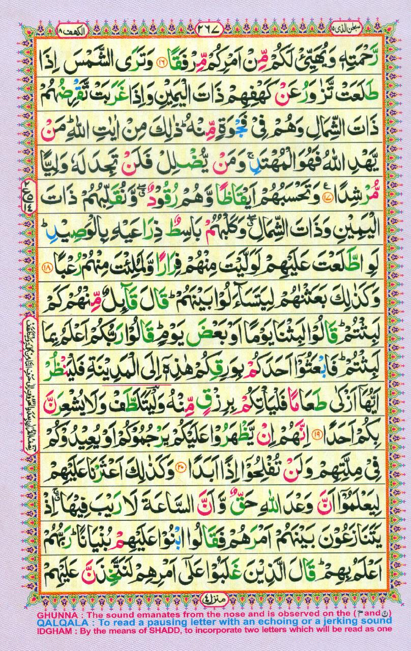 Read Al Quran Part / Chapter / Siparah 15 Page No 267
