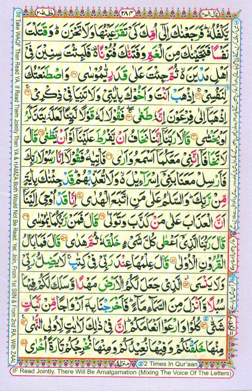 Read Al Quran Part / Chapter / Siparah 16 Page No 284