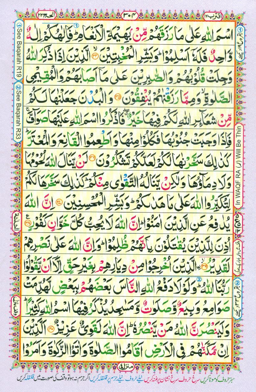 Read Al Quran Part / Chapter / Siparah 17 Page No 304