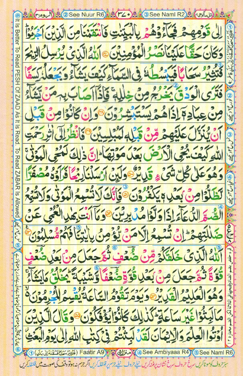 Read Al Quran Part / Chapter / Siparah 21 Page No 370