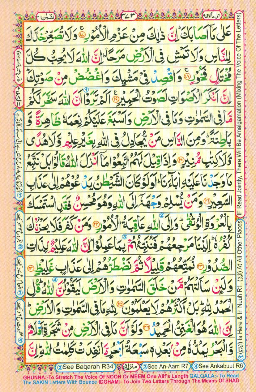 Read Al Quran Part / Chapter / Siparah 21 Page No 373
