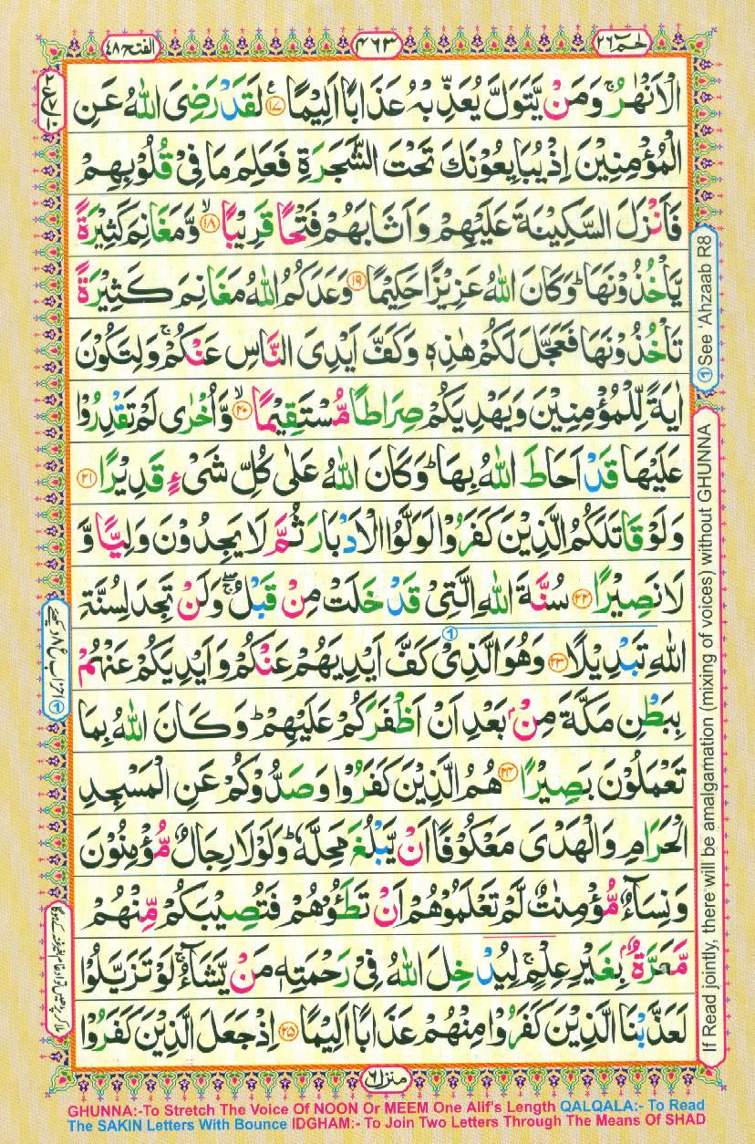 Read Al Quran Part / Chapter / Siparah 26 Page No 463