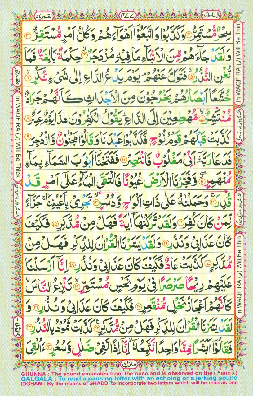 Read Al Quran Part / Chapter / Siparah 27 Page No 477
