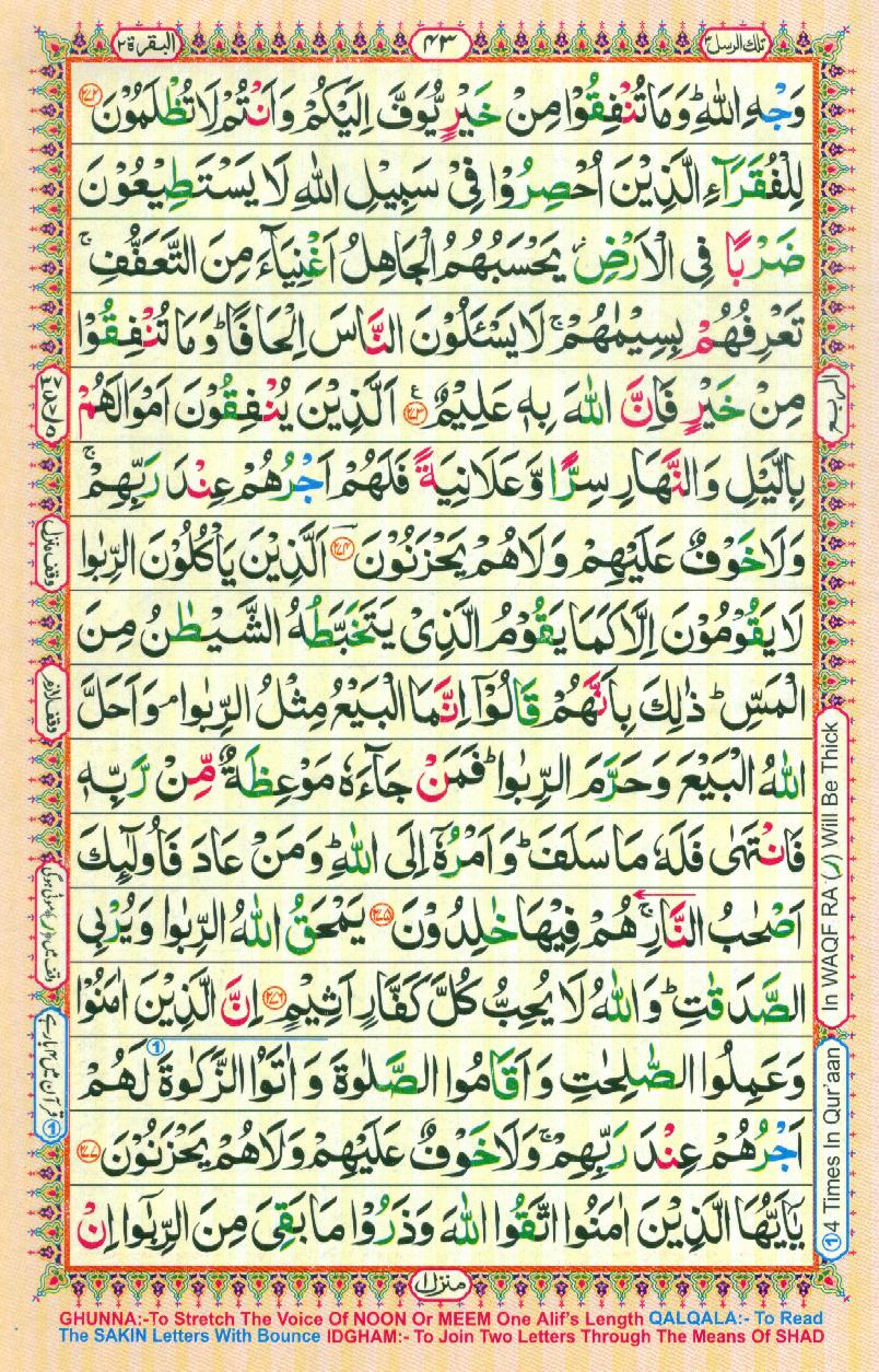 Read Al Quran Part / Chapter / Siparah 3 Page No 43