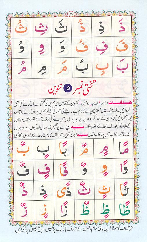 Reading Noorani Qaidah Page No 8 at AlQuran Tutors